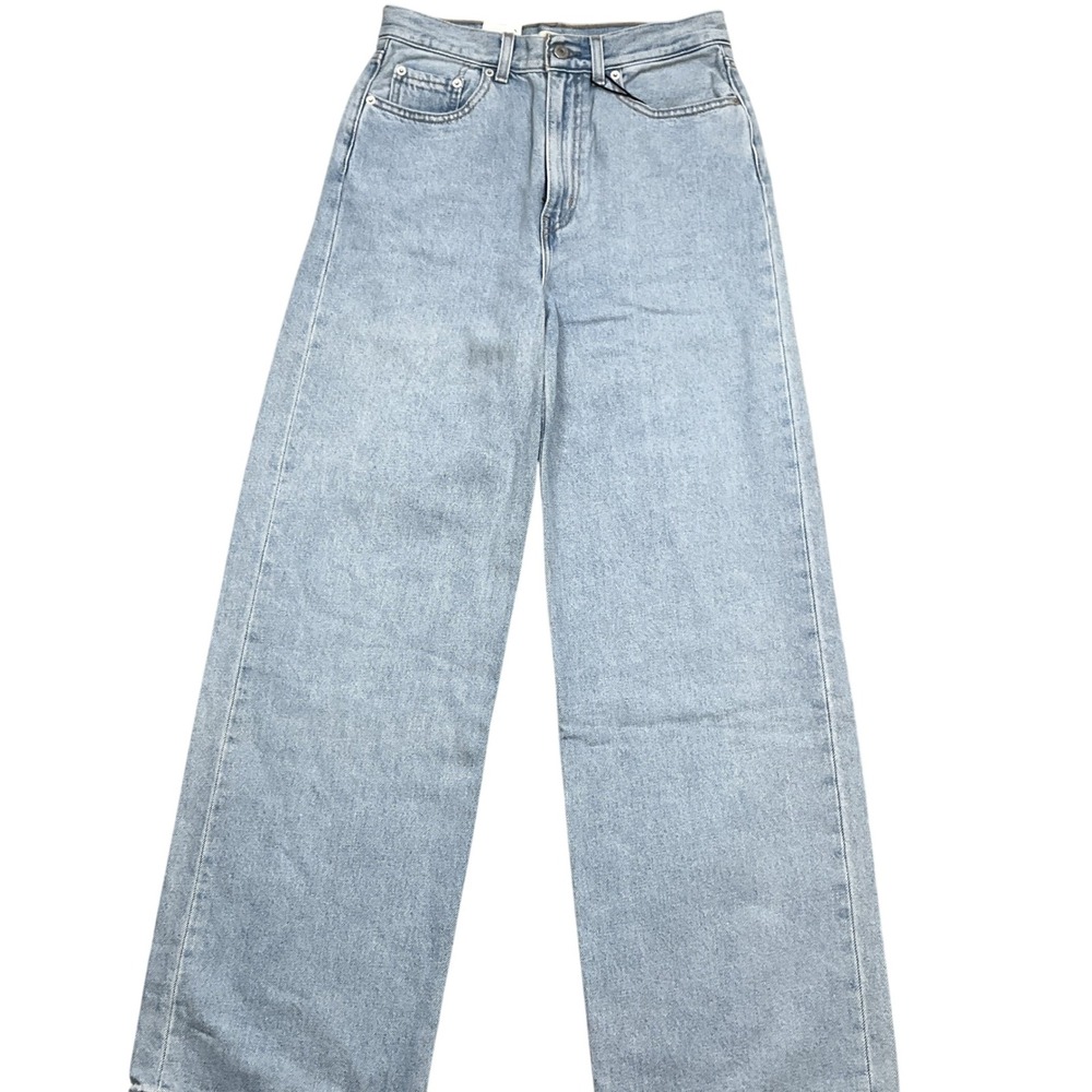 Levi's Jeans Women 27W 31L Blue High Loose Wide Leg Hemp Light Denim Skater NWT